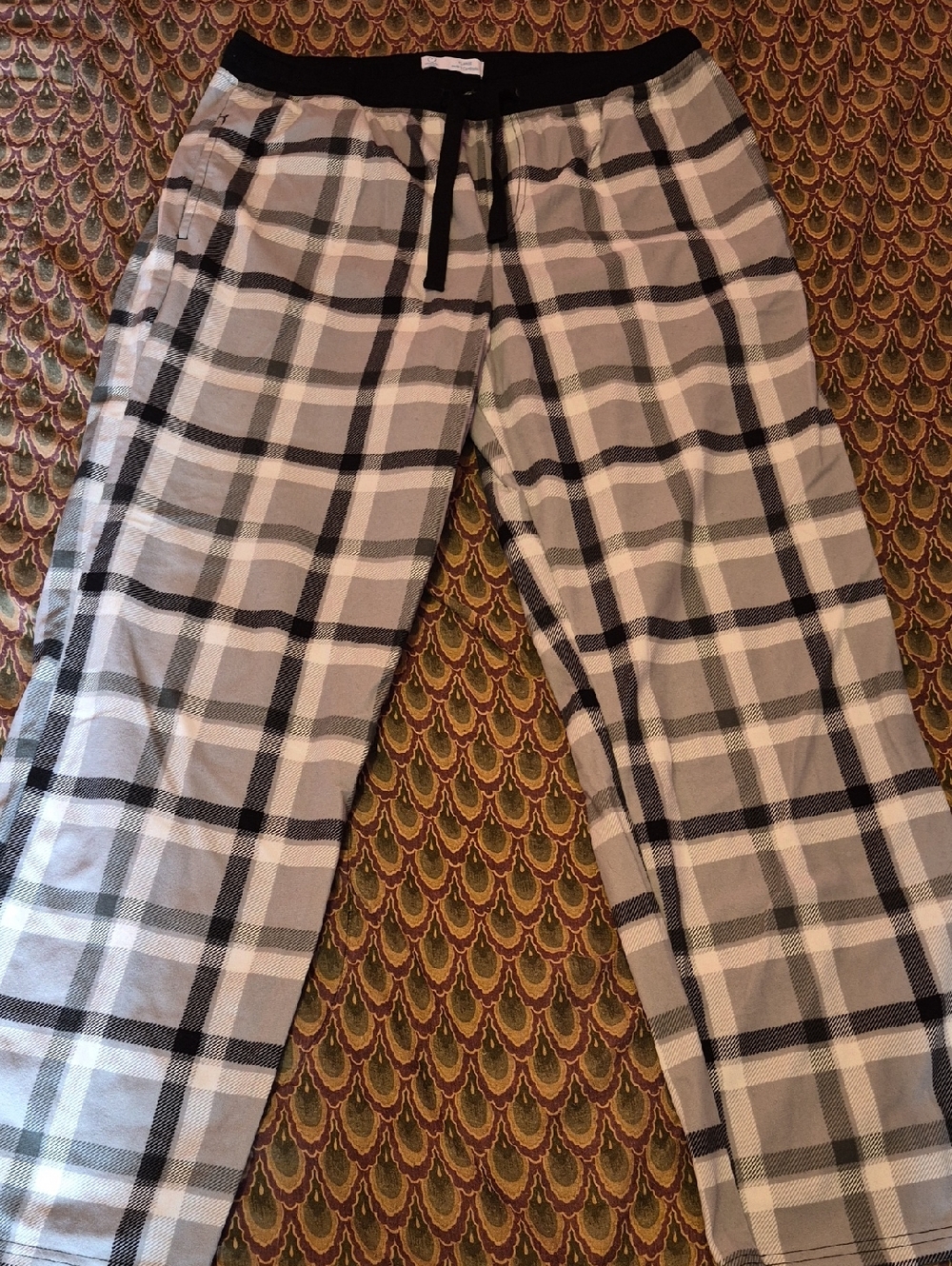 Primark Black and White Plaid Lounge Pants